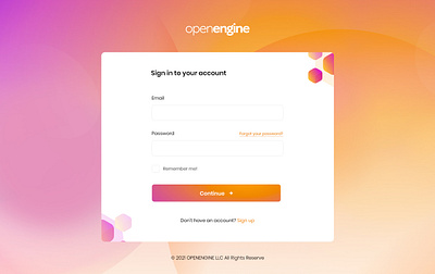 login page branding ui