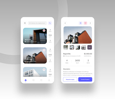 Real Estate Application branding condo design estate graphic design home house real estate real estate agency ui uidesign ux uxdesign uxdesigner