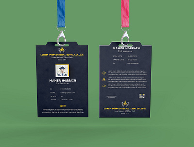 I'd Card Design animation bifold bill board bill board design branding brochure design flyer design graphic design id card design illustration logo motion graphics resume roll up banner trifold brochure ui vector visiting card