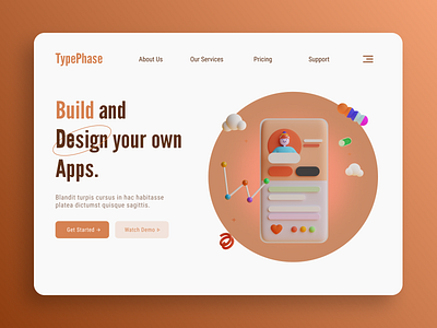 TypePhase - App Builder (Template) app app design branding creative design design inspiration design trends desktop app graphic design ui user experience user interface web app web design website website inspiration