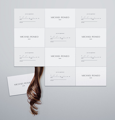 MICHAEL ROMEO HAIR - Branding brand identity branding design logo minimal typography