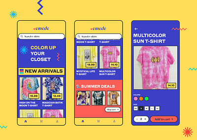 emede - Fashion E-Commerce app fashion mobile ui user interface