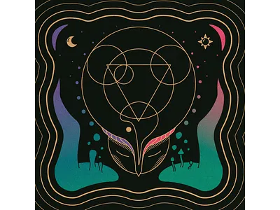 fate bestows a gift of carbon and sucrose alchemy astrology flat fortune god halloween illustrator logo magic meditation poem scary simple space weird wicca witch witchcraft zodiac