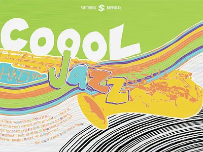 COOOL Jazz Hazy IPA beer branding can packaging