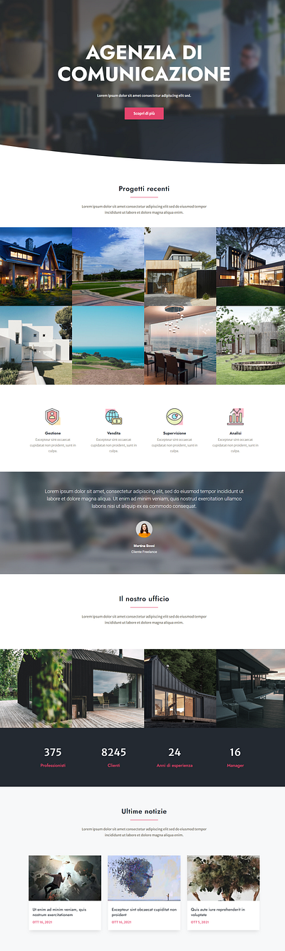 Estate Agency branding design divi illustration web wordpress wordpress blog wordpress design