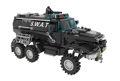 Toy Building Kit "S.W.A.T." 3d 3d model advertising block c4d cinema 4d cinema4d constructor redshift render toy