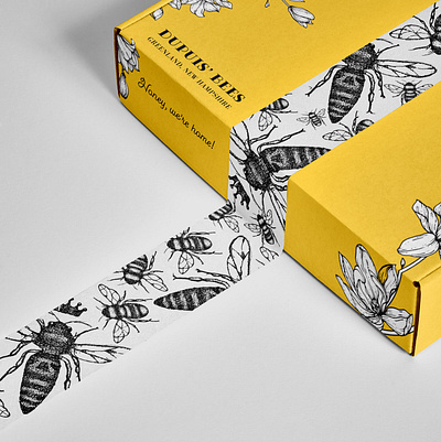 Dupuis' Bees - Wildflower Honey Packaging aesthetic branding concept design graphic design logo packaging packaging design shop local startup