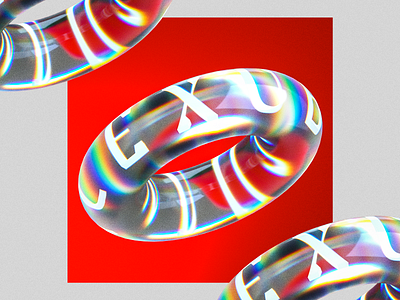 Exuberance VIII 3d 3darts art blender branding donut graphic design icon logo nft poster render surreal typography web