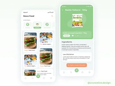 Food Data App UI Design branding design clean clean interface color pops design food food app interface logo pastel colors product design soft ui ui design uiux ux ux design