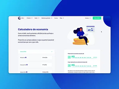 Savings Potential Calculator calculator ui ux visual design
