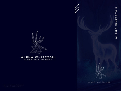 ALPHA WHITETAIL alpha logo brand branding cloud services cybersecurity deer logo design emblem logo creative round icon illustration it logo logo logo design modern network logo programming tech logo technology logo typography