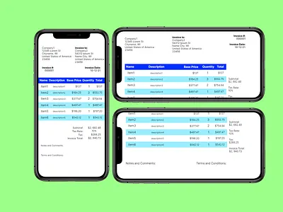 Daily UI 046 - Invoice dailyui dailyuichallenge design framer invoice ui ux