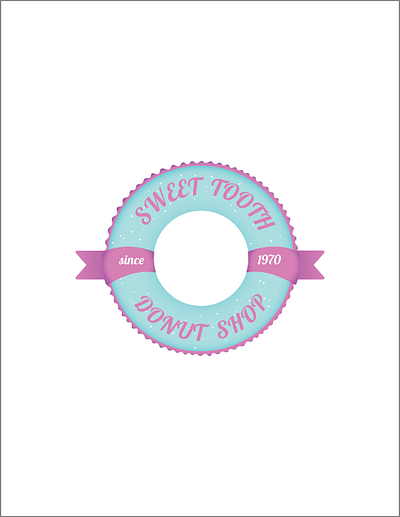 Sweet Tooth Donut Shop branding design graphic design illustration illustrator logo vector