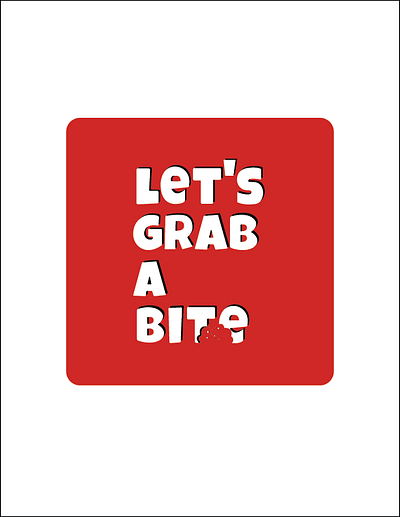 Let's grab a bite branding design graphic design illustration illustrator logo typography ui ux vector