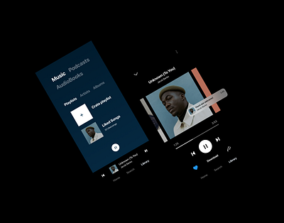 Spotify (Jacob Banks) concept design minimal mobile mobile app mobile app design music app music app design typography ui ui design uidesign uiux