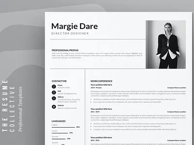 CV Template clean clean cv cover letter cv design cv template design illustration job cv minimal modern professional professional cv professional job professional resume resume resume design resume template simple word work