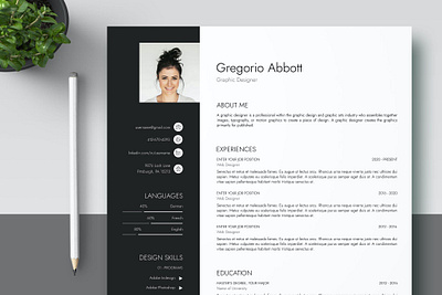 CV Template clean cover letter cv design cv template design doc illustration job job cv minimal modern professional professional cv professional cv minimal resume resume design resume template simple word work