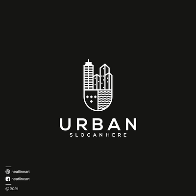 Urban Logo art branding city design graphic design illustration lineart logo neatlineart ui urban logo vector