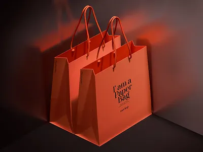 Paper Bag Mockup bag mockups branding branding store design free freebie gift graphic design idenity identity illustration mockup papper papper bag papper mockups photoshop print product store realistic store