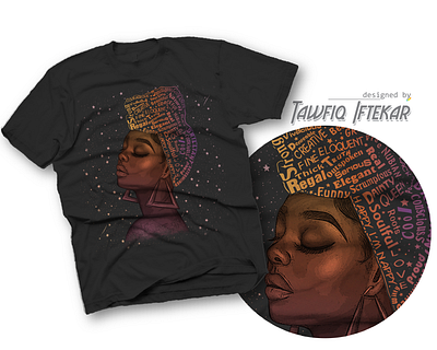 Power of Black Women adobe photoshop black black women illustrator powerful t shirt design