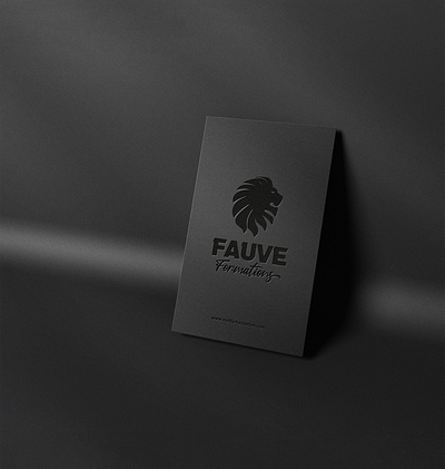 Fauve - Card branding design icon illustration logo typography vector