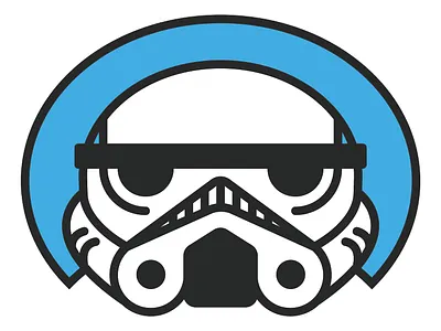Stormtrooper buckethead cute headshot helmet illustration illustrator mask portrait star wars starwars stormtrooper trooper