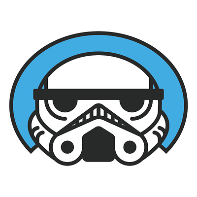 Stormtrooper buckethead cute headshot helmet illustration illustrator mask portrait star wars starwars stormtrooper trooper