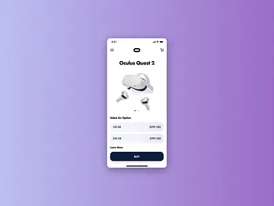 Virtual Reality 073 app concept dailyui design oculus ui virtual reality vr