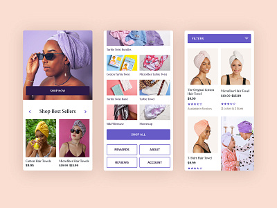 Turbie Twist Mobile Design ecommerce shopify ui ui design ux ux design web design