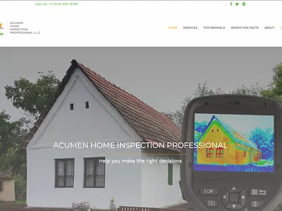 Home Inspection Website ui web design web development wordpress