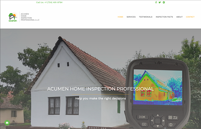 Home Inspection Website ui web design web development wordpress