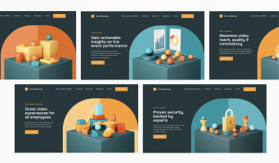 Website Design foe Hive Streaming branding graphic design ui