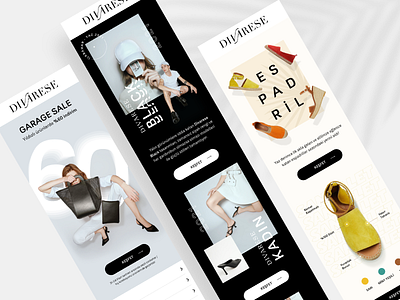 Divarese Mailing fashion graphic design ui