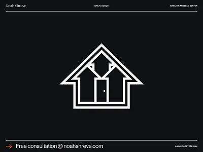 Daily Logo 028 house logo minimal real estate