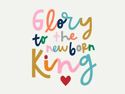 Colorful Lettering calligraphy christmas color colorful design hand drawn handwriting handwritten illustration lettering modern calligraphy