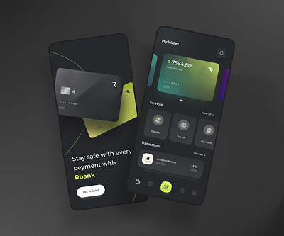 Mobile Bank app bank branding card design figma finance app financial graphic design mobile bank money ui uidesign ux uxdesign uxdesigner