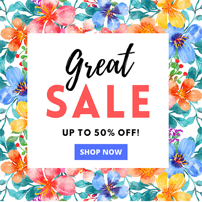 great sale promotion instagram post layout ads advertise app branding company design instagram promotion sale social media spring summer typography ui ux vector