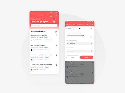 Find your jobs app design jobs local ui ux