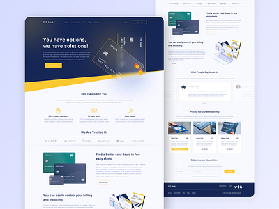 Banking Landing Page bank bank landing page banking banking landing page banking landing page ui banking ui design banking web page banking web ui cryptocurrency design landing page landing page design landing page ui money ui design ux design