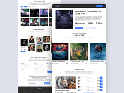 NFT Marketplace Landing Page bitcoin btc cryptocurrency design eth etherium landing page ui naft landing page ui nft nft landing nft landing page nft market nft market ui design nft marketplace landing page ui design ux design
