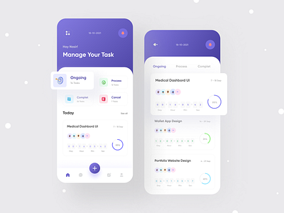 Task Management App 3d animation app app ui branding design graphic design illustration logo mobile app mobile app ui motion graphics project management app task task app ui task management app ui ui design ui ux design web design