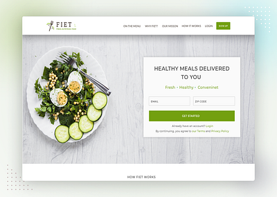 FIET design illustration ui website