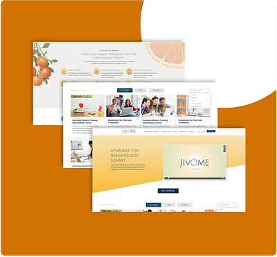 Jivome Skin Website branding design logo typography ui web website