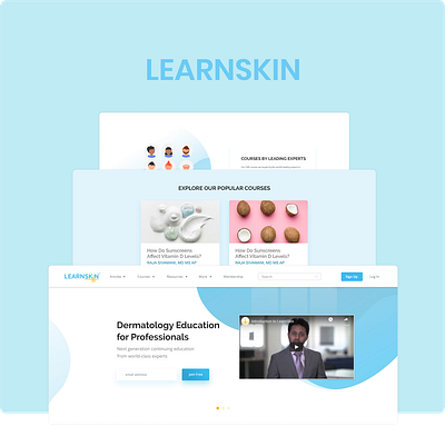 Learn Skin branding design logo ui ux web website