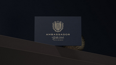 Ambassador branding business card design graphic design logo logoped logotype mark russia symbol