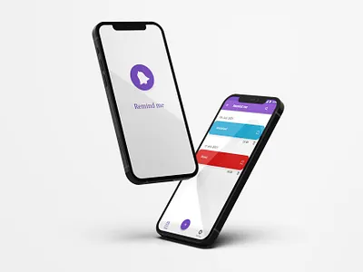 Reminder app :- Remind me graphic design ui