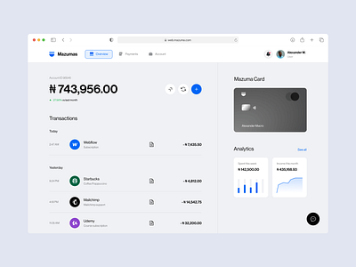 Mazuma - Digital Banking Web app bank banking credit dashboard fin tech finance finance app financial fintech loan mobile app neobank ui ux web app