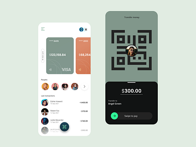 Payments App Concept app app ui best best design clean design dest ui dribble best shot finance finance app fintech minimal money payment app payments qr ui ui design ux ux design