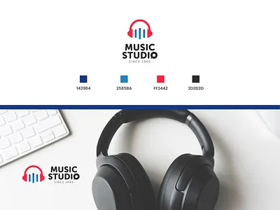 Music studio logo branding design graphic design logo