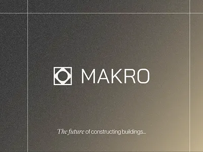 MAKRO - Brand Design for Construction Company brand brand design branding build company clean construction construction company fonts graphic design logo logo design texture ui